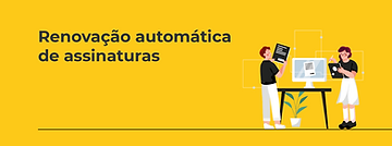 Ilustração de renovação automática de assinaturas