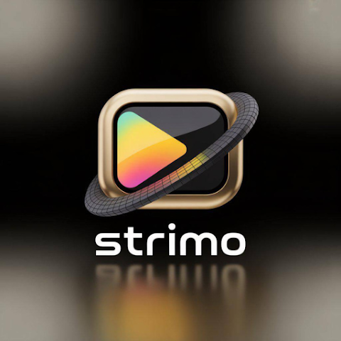 Logo do Strimo, aplicativo de IPTV gratuito para Android e Fire Stick